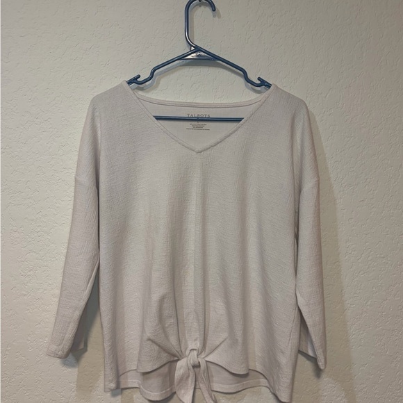 Talbots Tops - Talbots Women's Off-White Long Sleeve Top, Size L